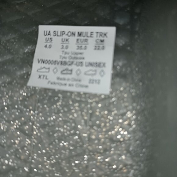 Vans Unisex Mule T Slip On (Glitter Gray) VN0005V8GF - Picture 12 of 12